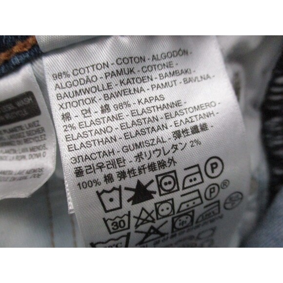 Levis 510 Jeans Mens 31 Blue Acid Wash Denim Skinny Distressed Casual 31x27 - Picture 9 of 16